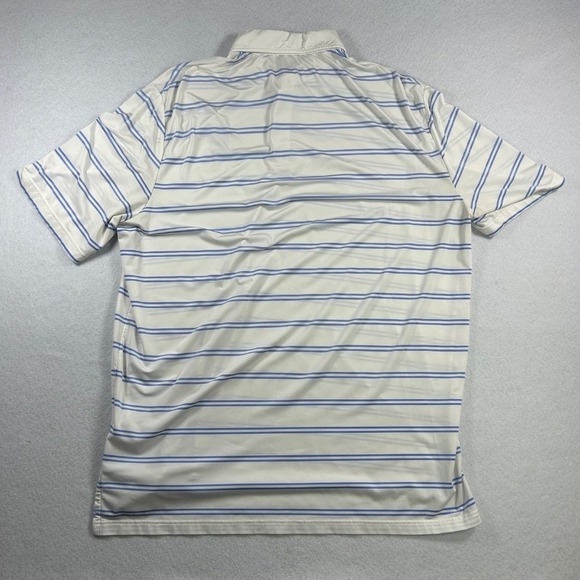 RLX Ralph Lauren Polo Shirt Men's XL White TPC Sawgrass Golf Striped Performance - Picture 3 of 11